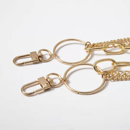 Three Layered Jeans Chain Punk Rocker Pants Chain