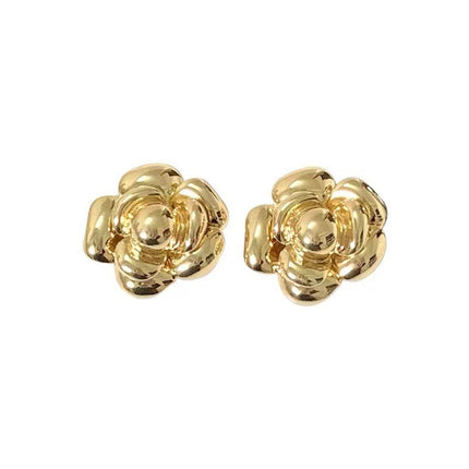 Retro Flower Statement Earrings