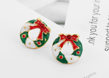 Christmas Geometric Garland Earring