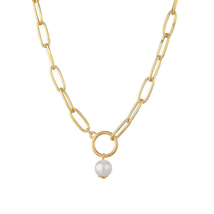 Pearl Pendant Choker Necklace for Women