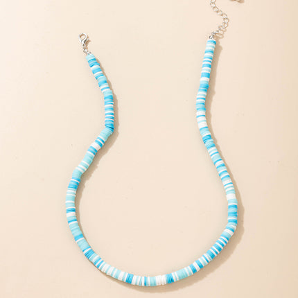 Small Colorful Soft Clay Necklace