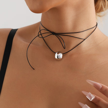 Wax Thread Colored Hand Woven Rope Necklace