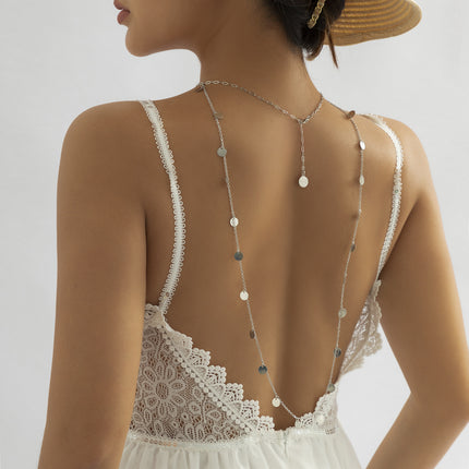 Women Simple Sexy Body Chain Back Chain Necklace