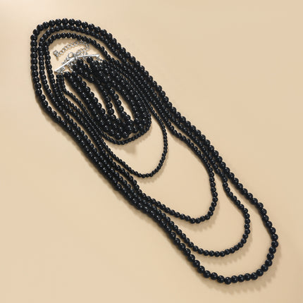 Multi-layer Long Pearl Necklace Set for Women - FASHION SHEGOODS LLC