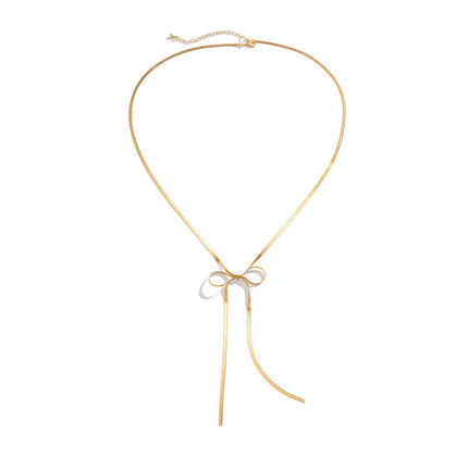 Snake Chain Choker Pearl Pendant Necklaces