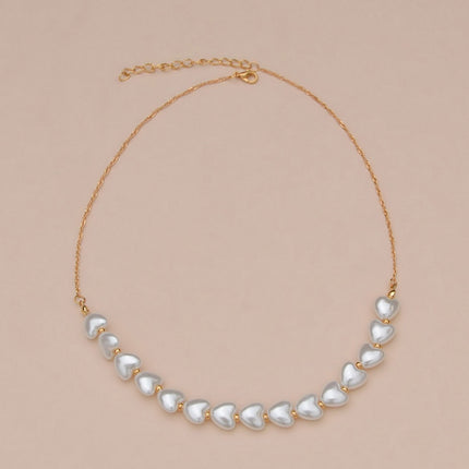 Heart Pearl Necklace