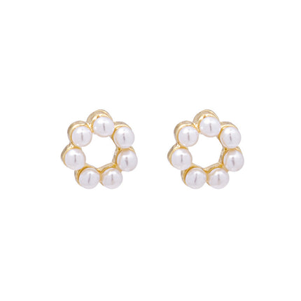 Imitate Pearl Flower Earrings - FASHION SHEGOODS LLC