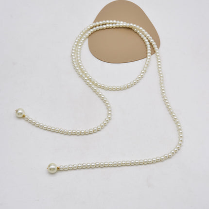 White Long Pearl Necklace
