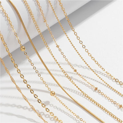 Multi Layer Link Chain Necklace Women - FASHION SHEGOODS LLC