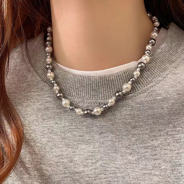 Pearl Beads Fashion Vintage Style Necklace - FASHION SHEGOODS LLC