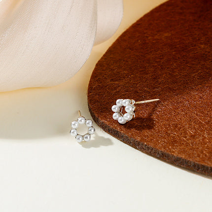 Imitate Pearl Flower Earrings - FASHION SHEGOODS LLC