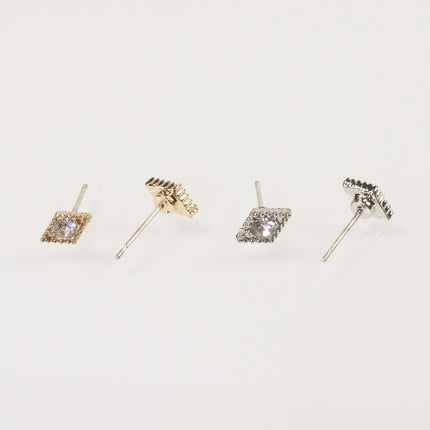 Avocado coconut tree stud earrings set