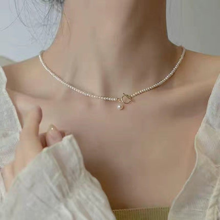 Imitation Pearl Beaded Necklaces Glass Beads - FASHION SHEGOODS LLC