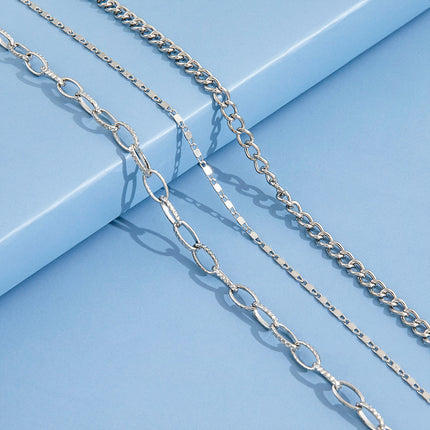 Hip Hop Jewelry Layer Chain Necklace - FASHION SHEGOODS LLC