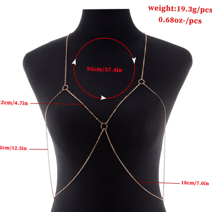 Body Chain Jewelry Tassel Harness Necklace Bra Chain