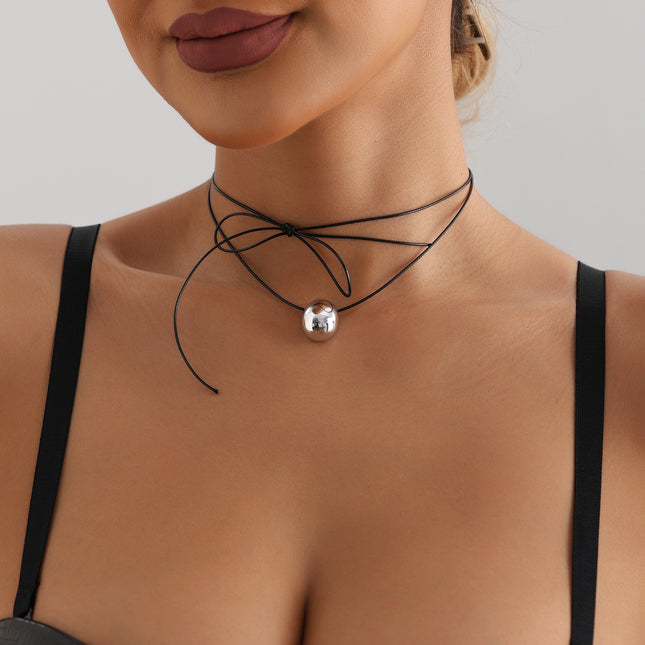Wax Thread Colored Hand Woven Rope Necklace
