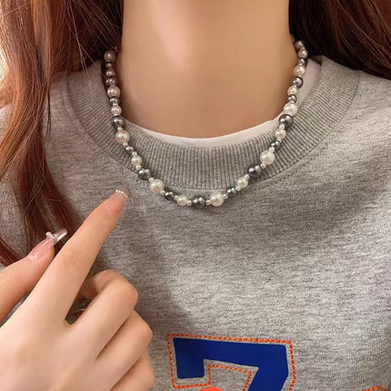 Pearl Beads Fashion Vintage Style Necklace - FASHION SHEGOODS LLC