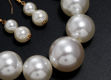 Big Imitation Pearl Necklaces Chunky Boho Short Choker