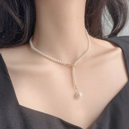 Pearl Choker Necklace Glass Pearls Jewelry Women Wedding Accessories