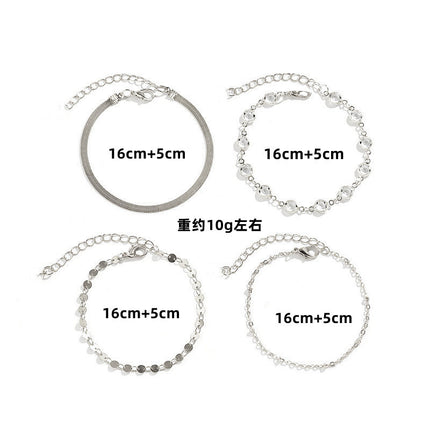 Paperclip Link Chain Bracelet Set