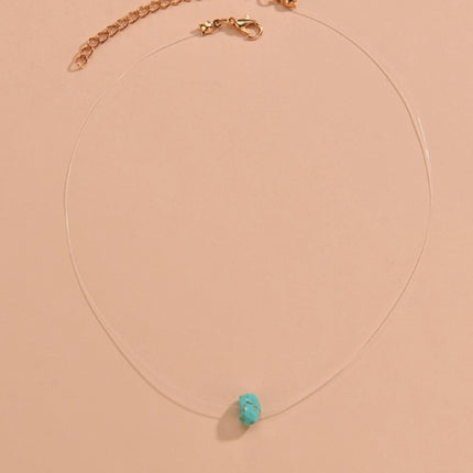Irregular Natural Turquoise Stone Necklaces
