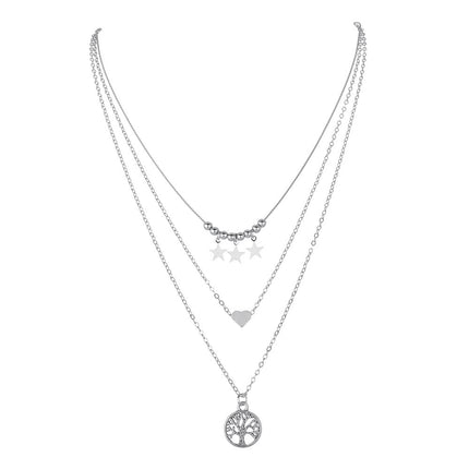Multilayer Star Pendant Necklace for Women