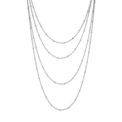Ball Chain Double Layer Chain Necklace