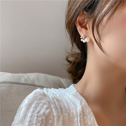 ong Drop Earrings White Pearl Branch Earrings for Women - FASHION SHEGOODS LLC