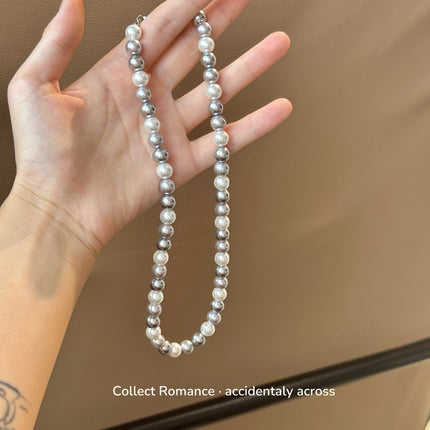 Imitation Pearl Beads Handmade Ball Chain Collar Necklace - FASHION SHEGOODS LLC