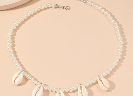 Bohemian Versatile Natural Shell Pearl Pendant Necklace for Women