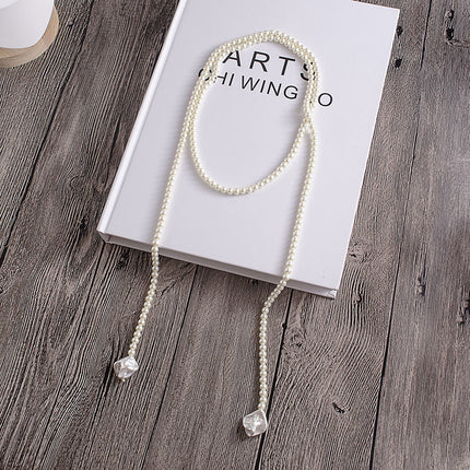 Vintage Trendy Pearl Tassel Necklace for Women