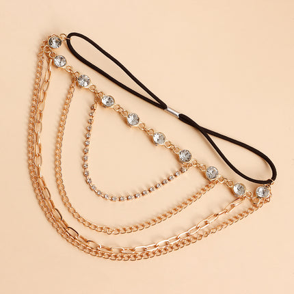 layer Rhinestone Leg Chain
