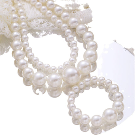 Large Big Pearl Bead Necklace Bracelet Set Women's Jewelry Sets - FASHION SHEGOODS LLC