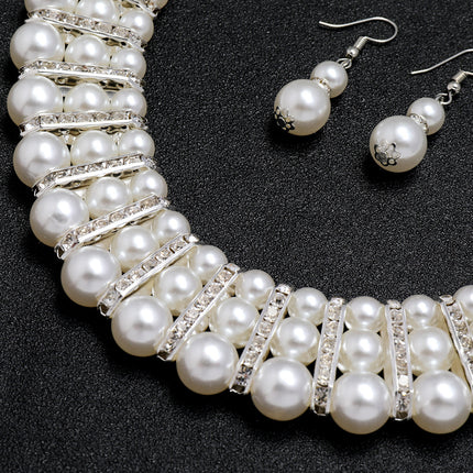 Multi-Layered Imitation Pearl Jewelry Set - FASHION SHEGOODS LLC