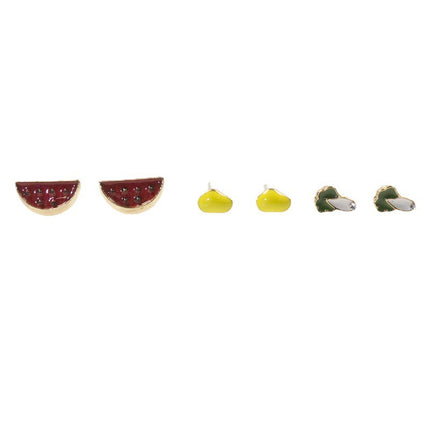 Watermelon cabbage Earring Set