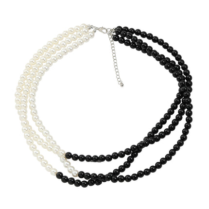 Multi Layered Pearl Necklace Elegant Banquet Bride - FASHION SHEGOODS LLC