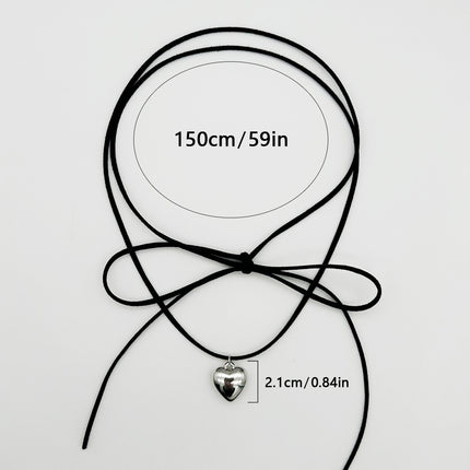 Vintage Women Heart Choker Necklace