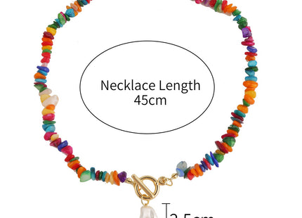Natural Stone Bead Necklace