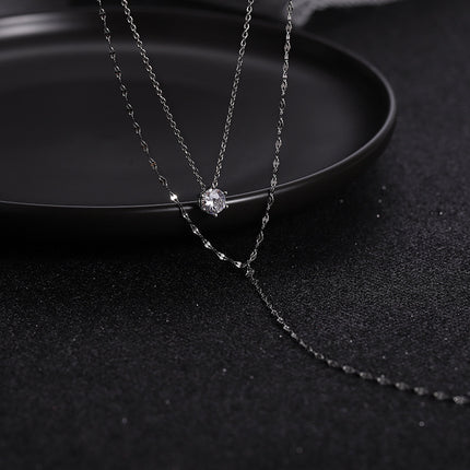 Double Layered Choker Necklace Women Sexy Tassel