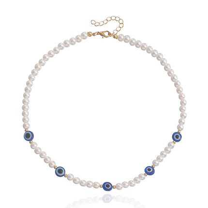 Love Imitation Beaded Pearl Necklace - FASHION SHEGOODS LLC