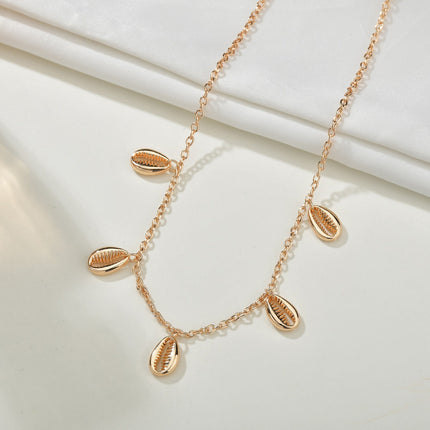 Conch Shape Shell Charm Necklace