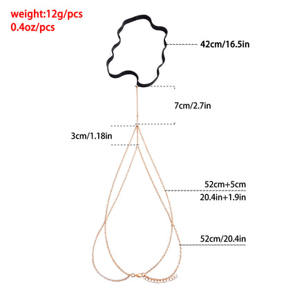 Elastic Multi Layer Leg Chain Thigh Chain