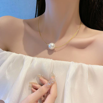 Double Layer Pearl Necklace