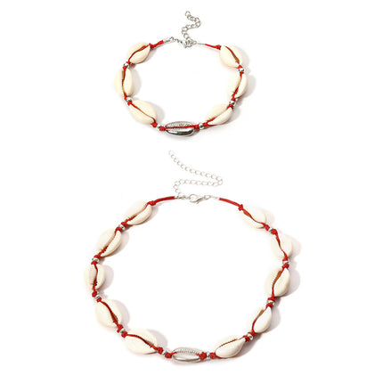 Hawaiian Simple Women Handmade Beach Party Shell Choker Necklace