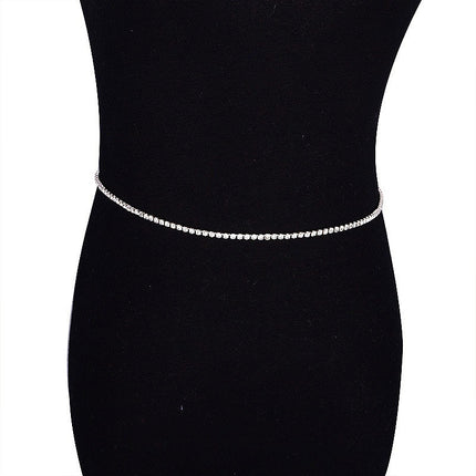 Rhinestone Butterfly Pendant Waist Chain Women Personality Versatile Body Chains