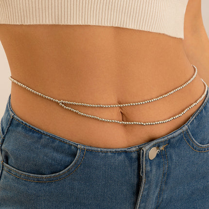 Sexy Double-Layer Pearl Waist Chain