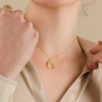 Moon Necklace Jewelry