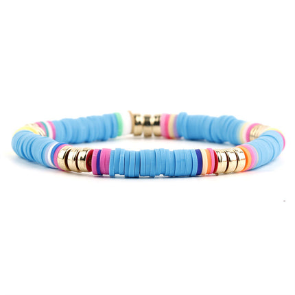 Polymer Clay Boho Stretch Bracelet