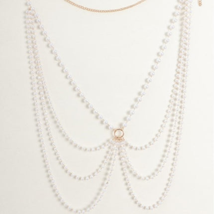 Multilayer Pearl Waist Chains