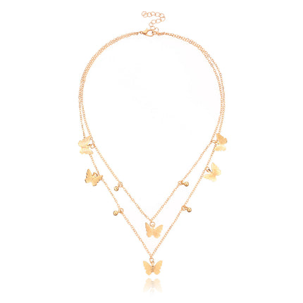 Butterfly Pendant Clavicle Chain Necklace